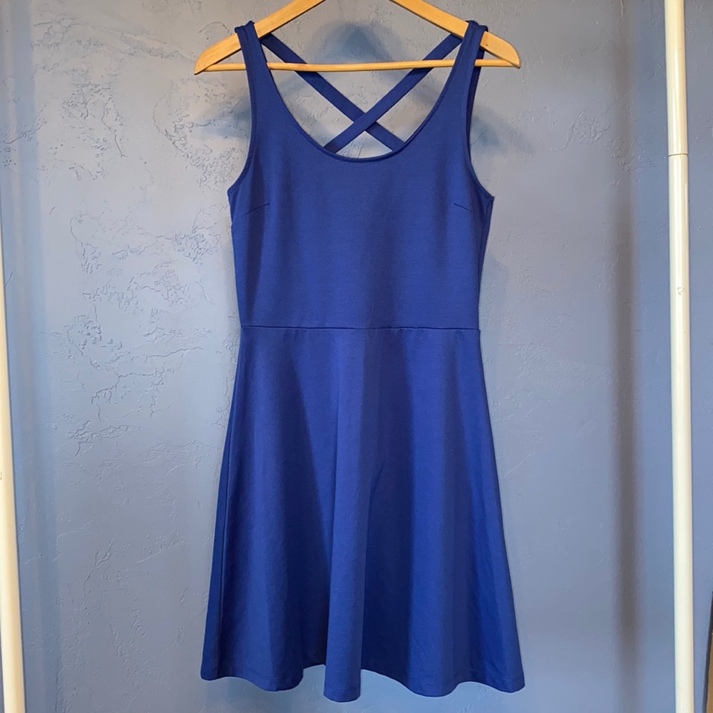 Blue Cross-Back H&M Dress